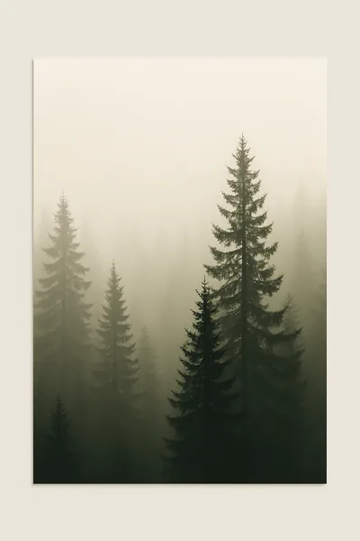 Affiche Foret Brumeuse