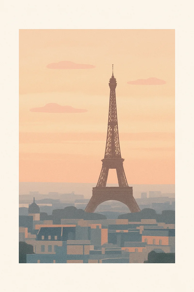 Affiche Paris Tour Eiffel