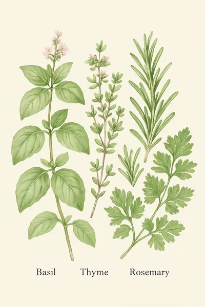 Affiche Herbes Aromatiques