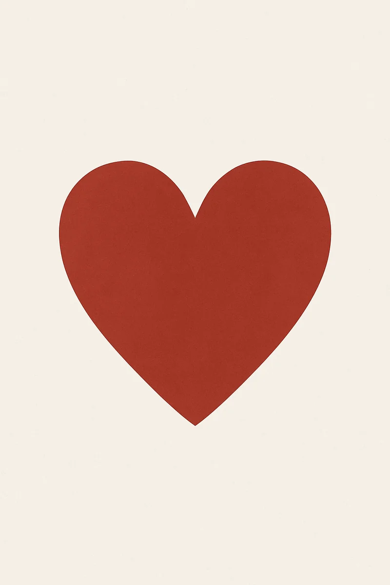 Affiche Coeur Rouge