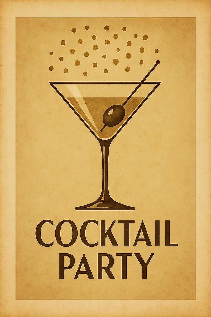 Affiche Soirée Cocktail