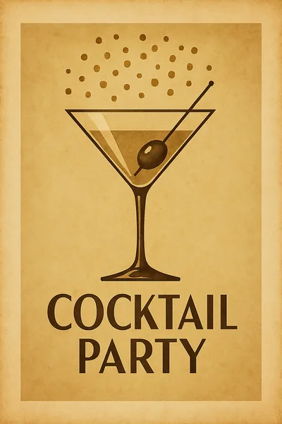 Affiche Soirée Cocktail