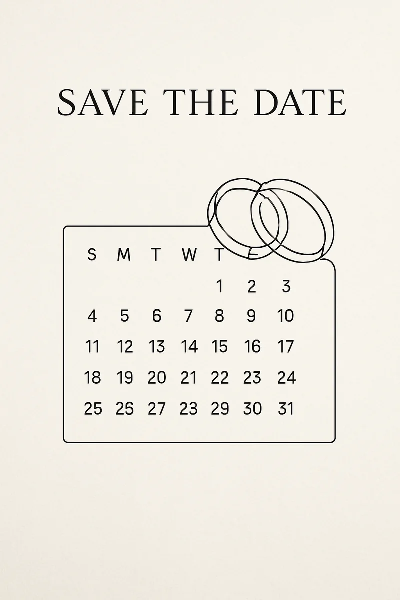 Affiche Save the Date