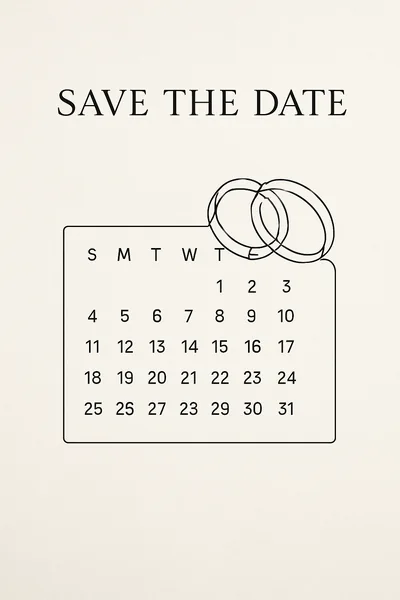 Affiche Save the Date