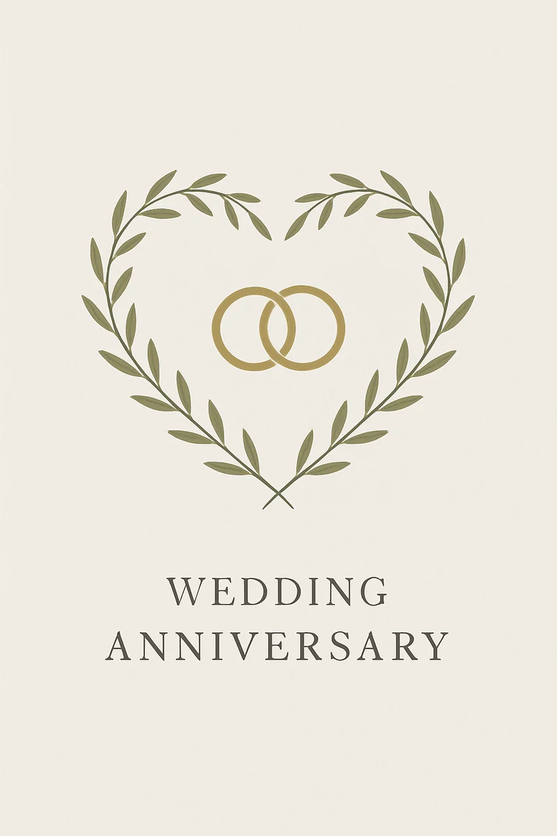 Affiche Anniversaire de Mariage
