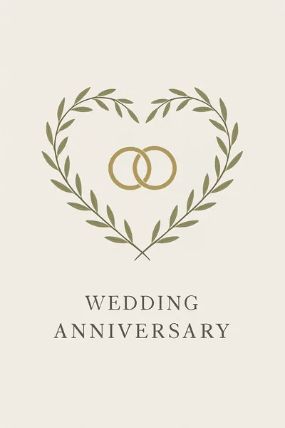 Affiche Anniversaire de Mariage