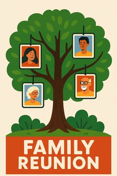 Affiche Réunion Famille