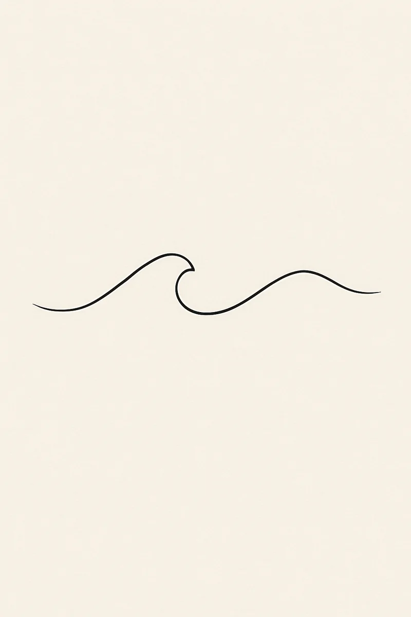 Affiche Vague Minimaliste