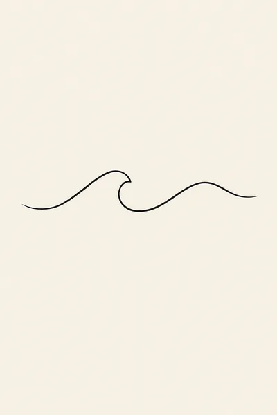 Affiche Vague Minimaliste
