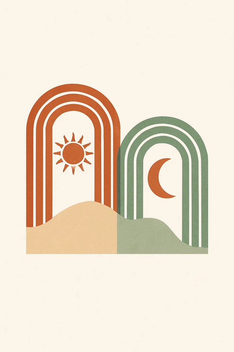 Affiche Arches Boho