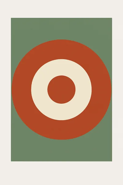 Affiche Cercles Concentriques