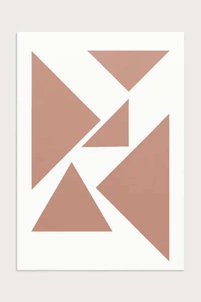 Affiche Triangle Rose Gold