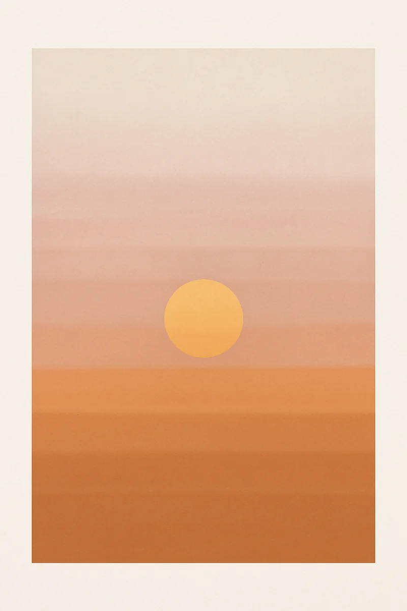 Affiche Soleil Couchant