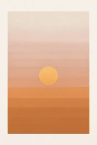 Affiche Soleil Couchant