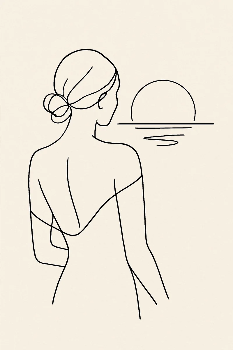 Affiche Femme de Dos