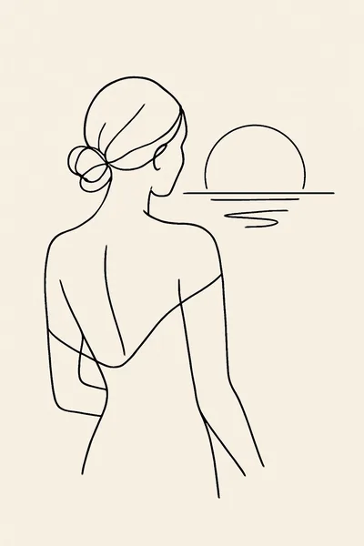 Affiche Femme de Dos