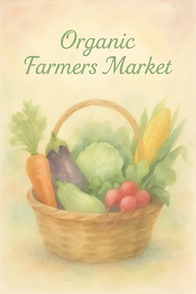 Affiche Marché Bio