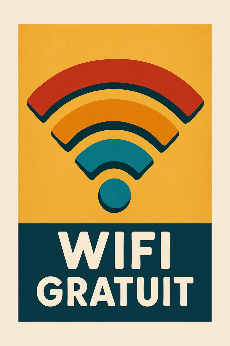 Affiche Wifi Gratuit