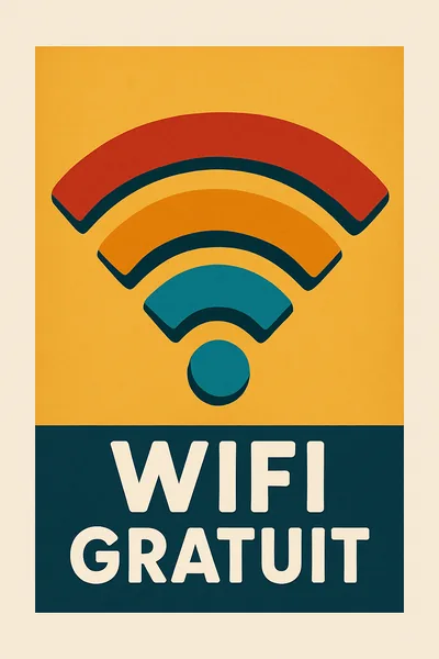 Affiche Wifi Gratuit