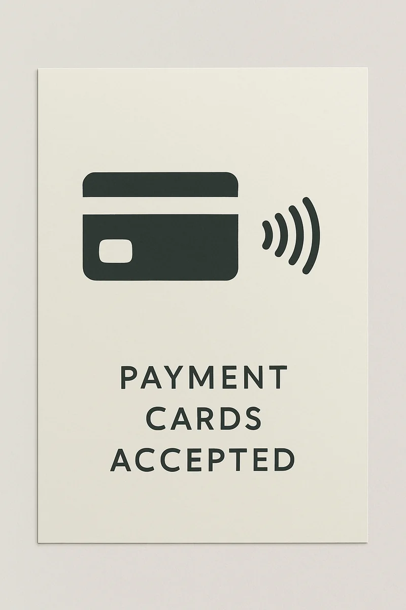 Affiche Paiement Carte