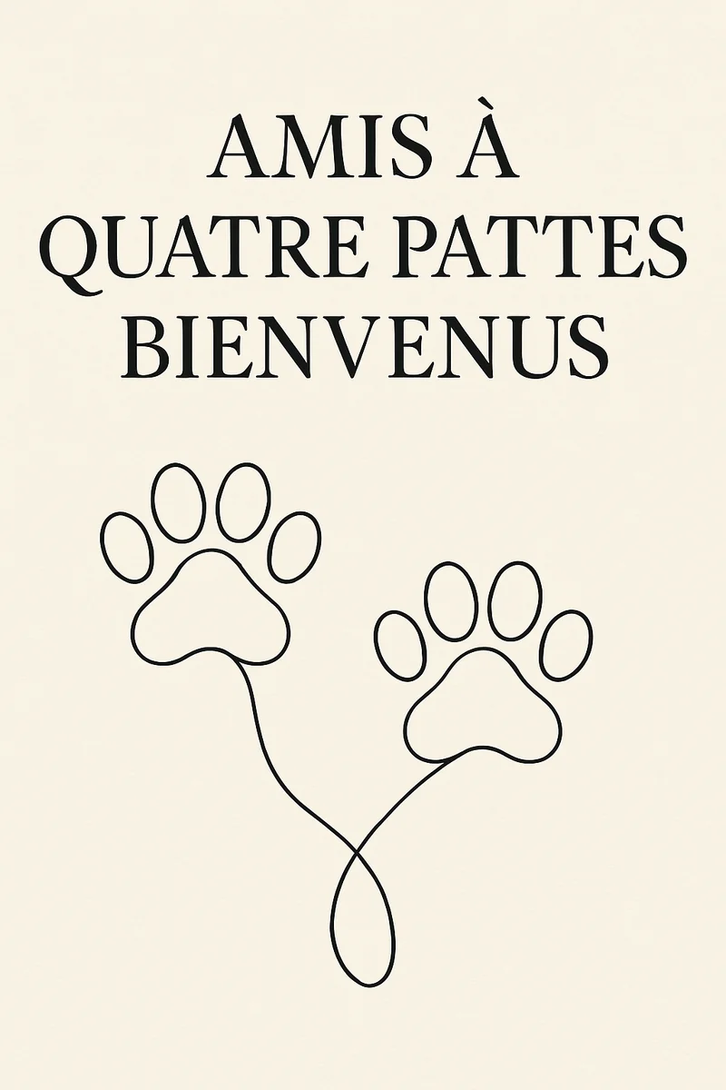 Affiche Animaux Bienvenus