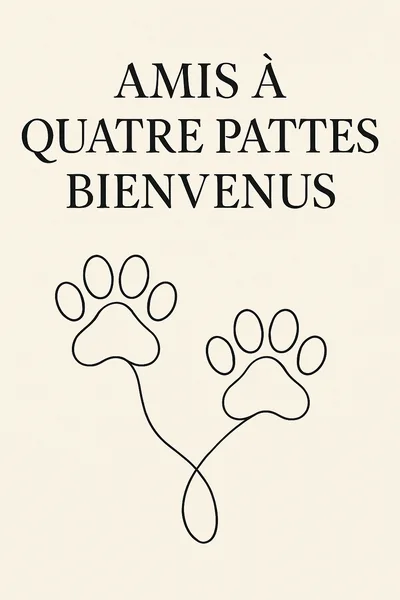 Affiche Animaux Bienvenus