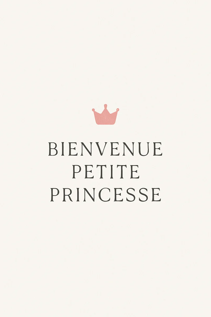 Affiche Bienvenue Petite Princesse