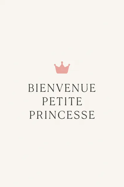 Affiche Bienvenue Petite Princesse