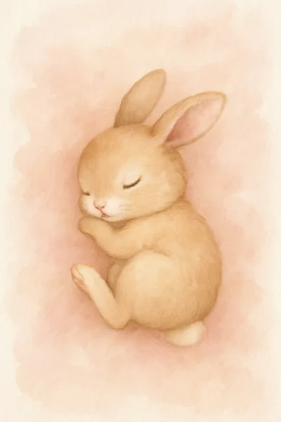 Affiche Naissance Lapin