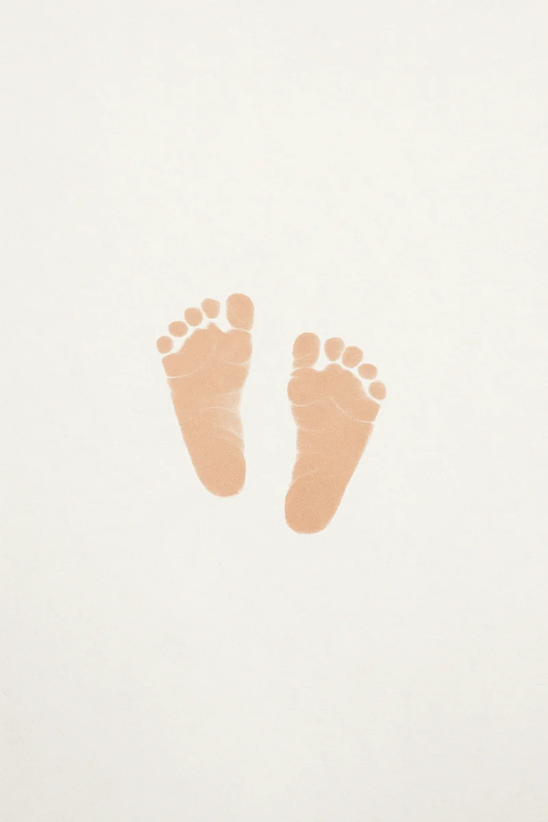 Affiche Empreintes Pieds Bebe