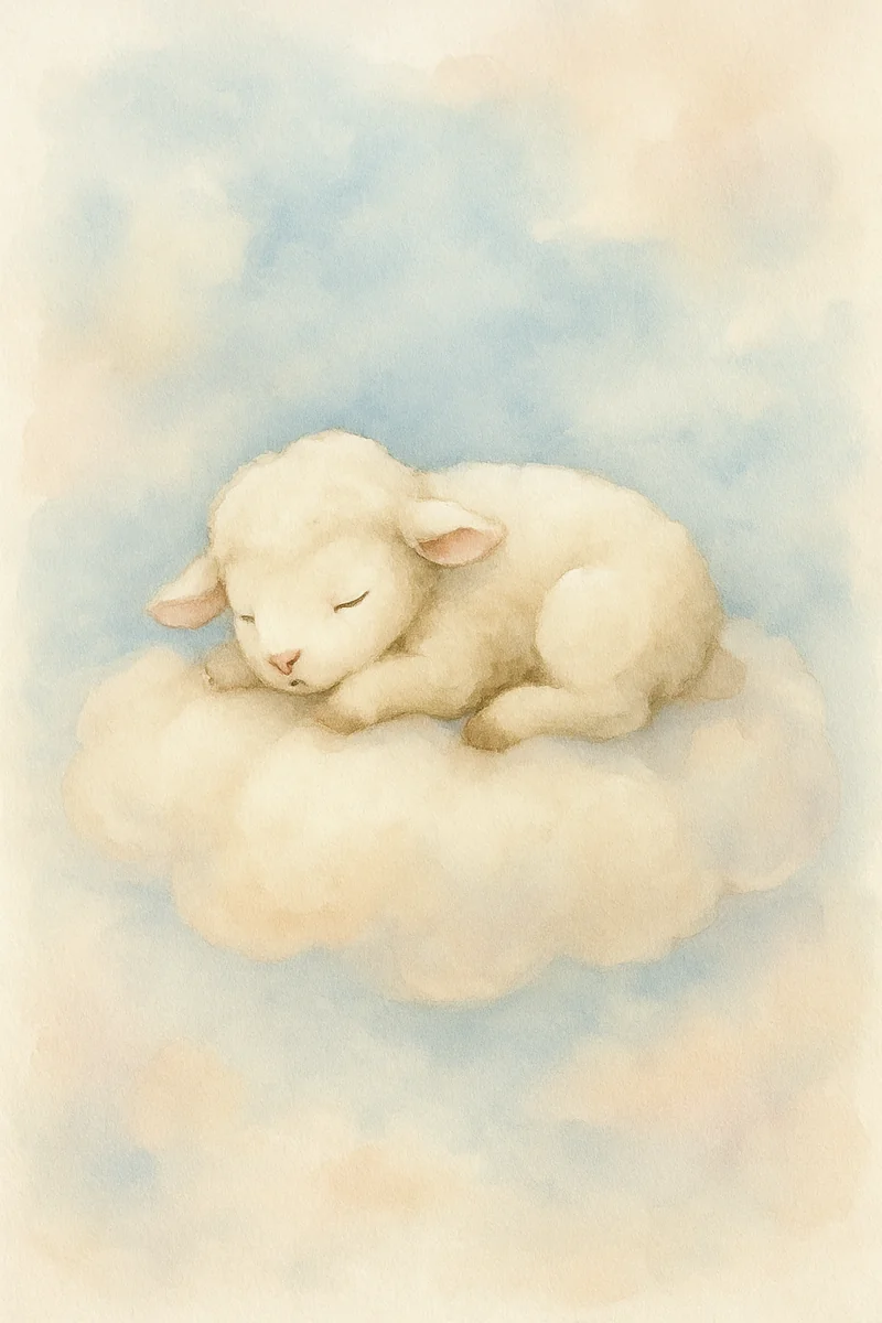 Affiche Mouton Endormi