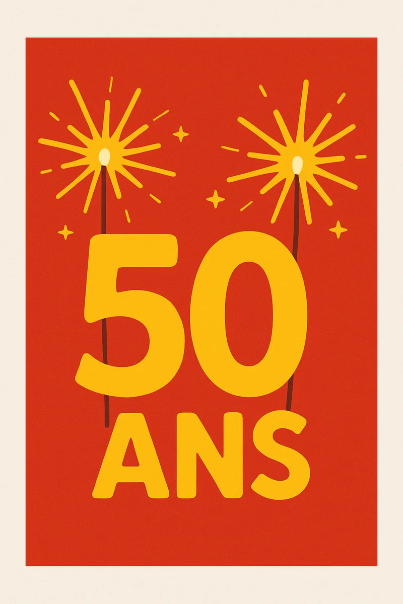 Affiche Anniversaire 50 Ans