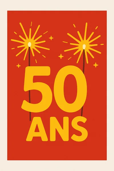 Affiche Anniversaire 50 Ans