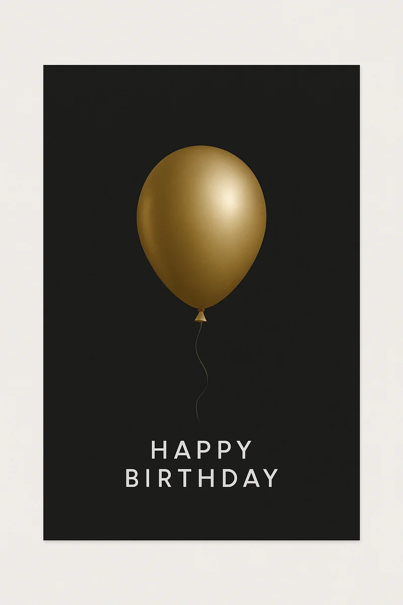 Affiche Anniversaire Adulte