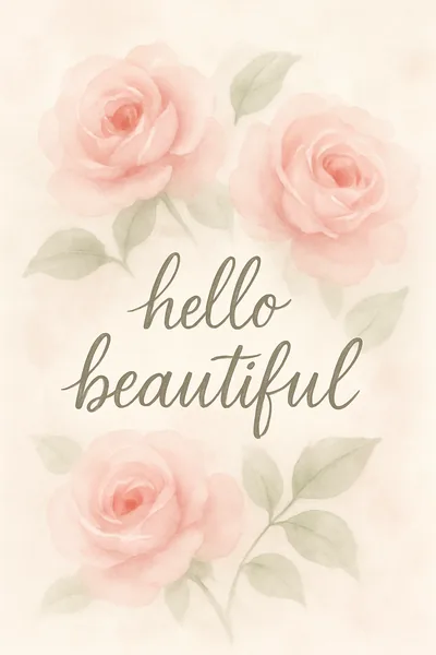 Affiche Hello Beautiful