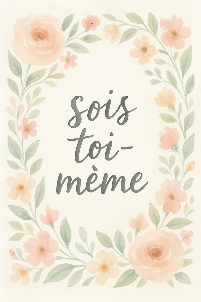 Affiche Sois Toi-Meme