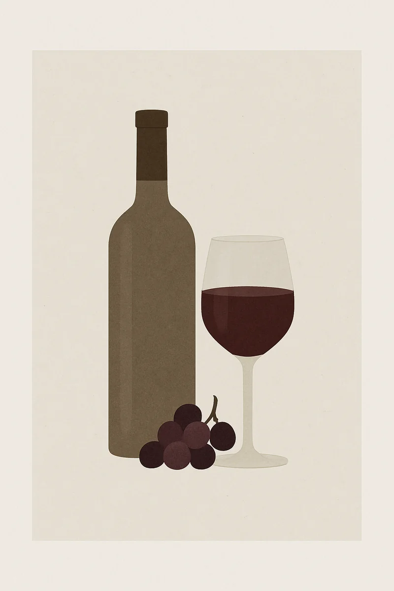Affiche Vin Rouge