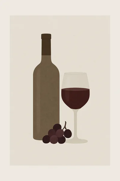 Affiche Vin Rouge
