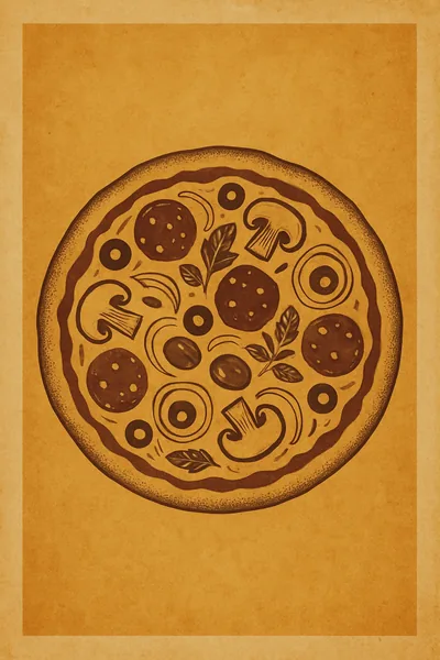 Affiche Pizza Italienne