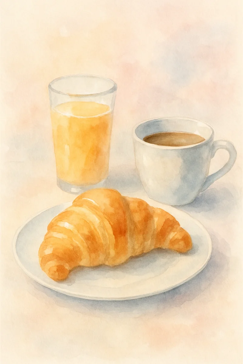Affiche Petit Dejeuner