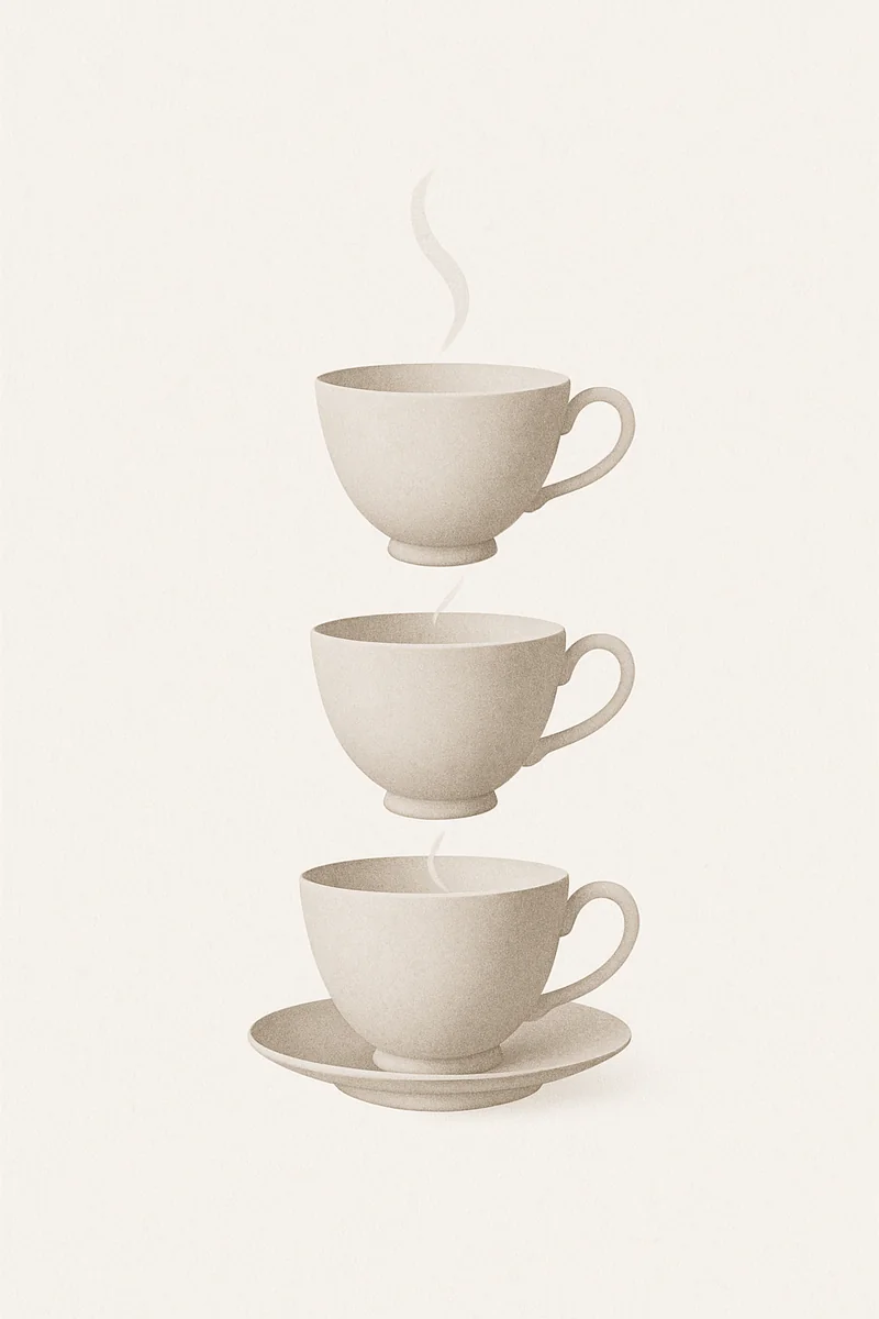 Affiche Tasses a The