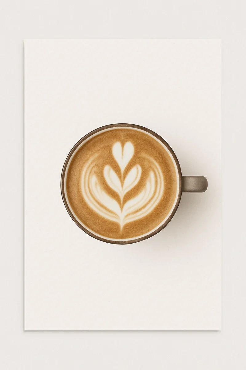 Affiche Tasse Cafe Latte