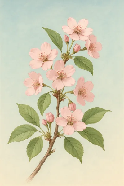 Affiche Cerisiers en Fleurs