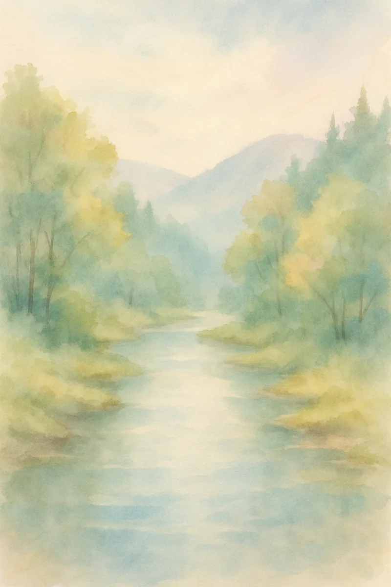 Affiche Riviere Calme