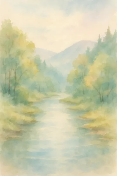 Affiche Riviere Calme