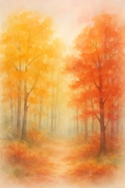 Affiche Foret Automne