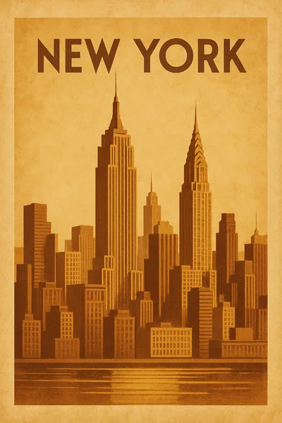 Affiche New York Skyline