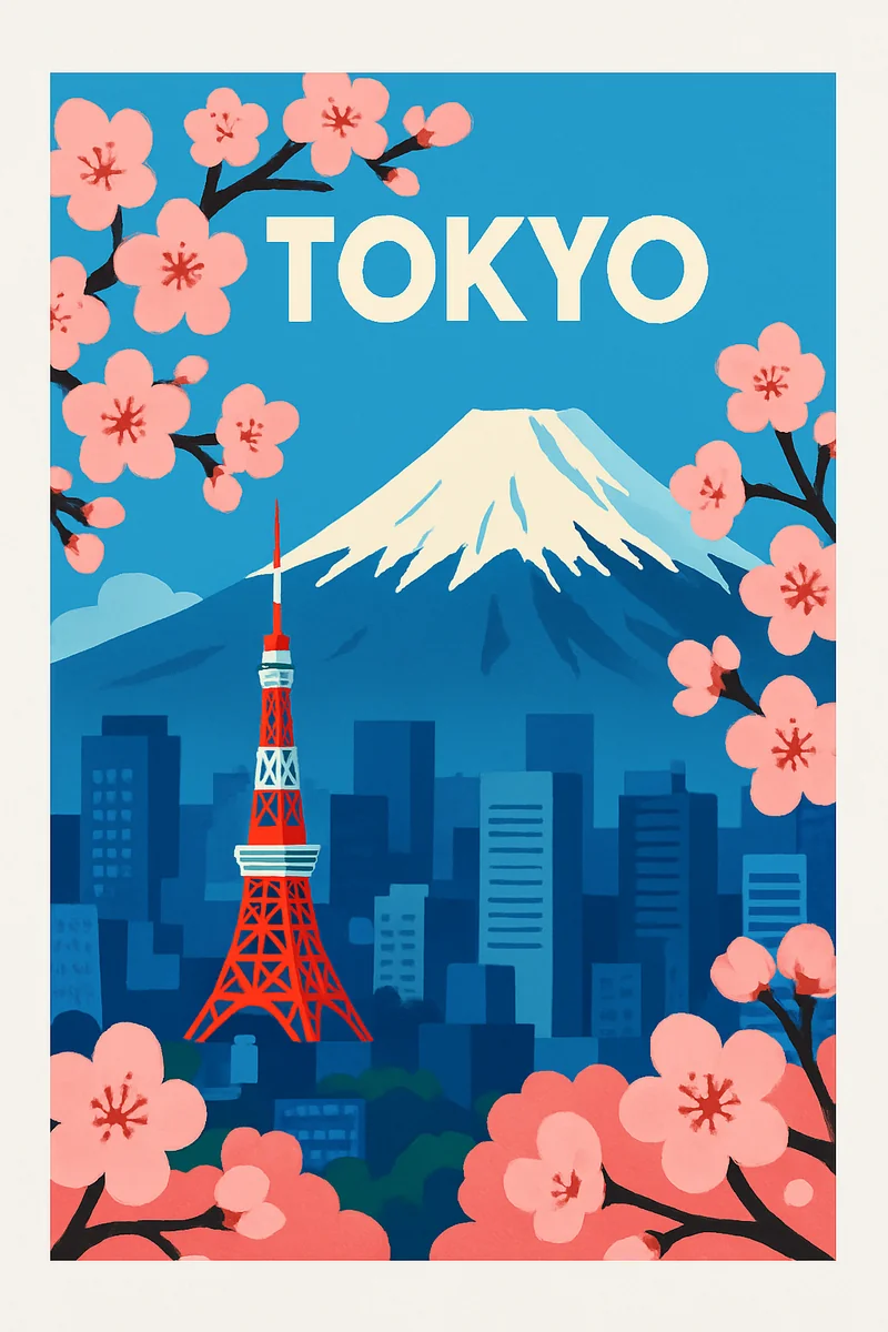 Affiche Tokyo Sakura
