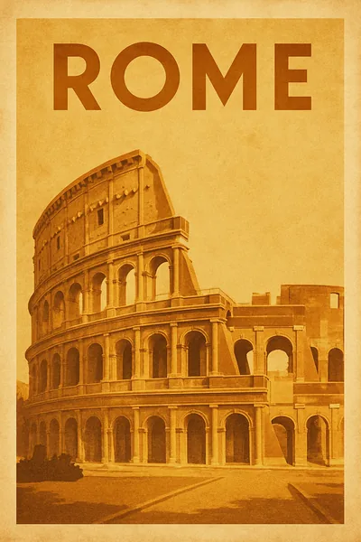 Affiche Rome Colosseum