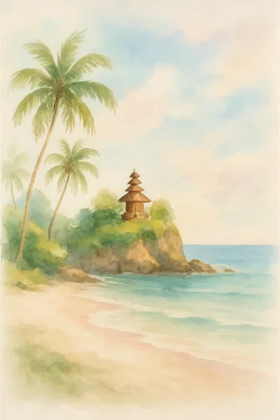 Affiche Bali Plage